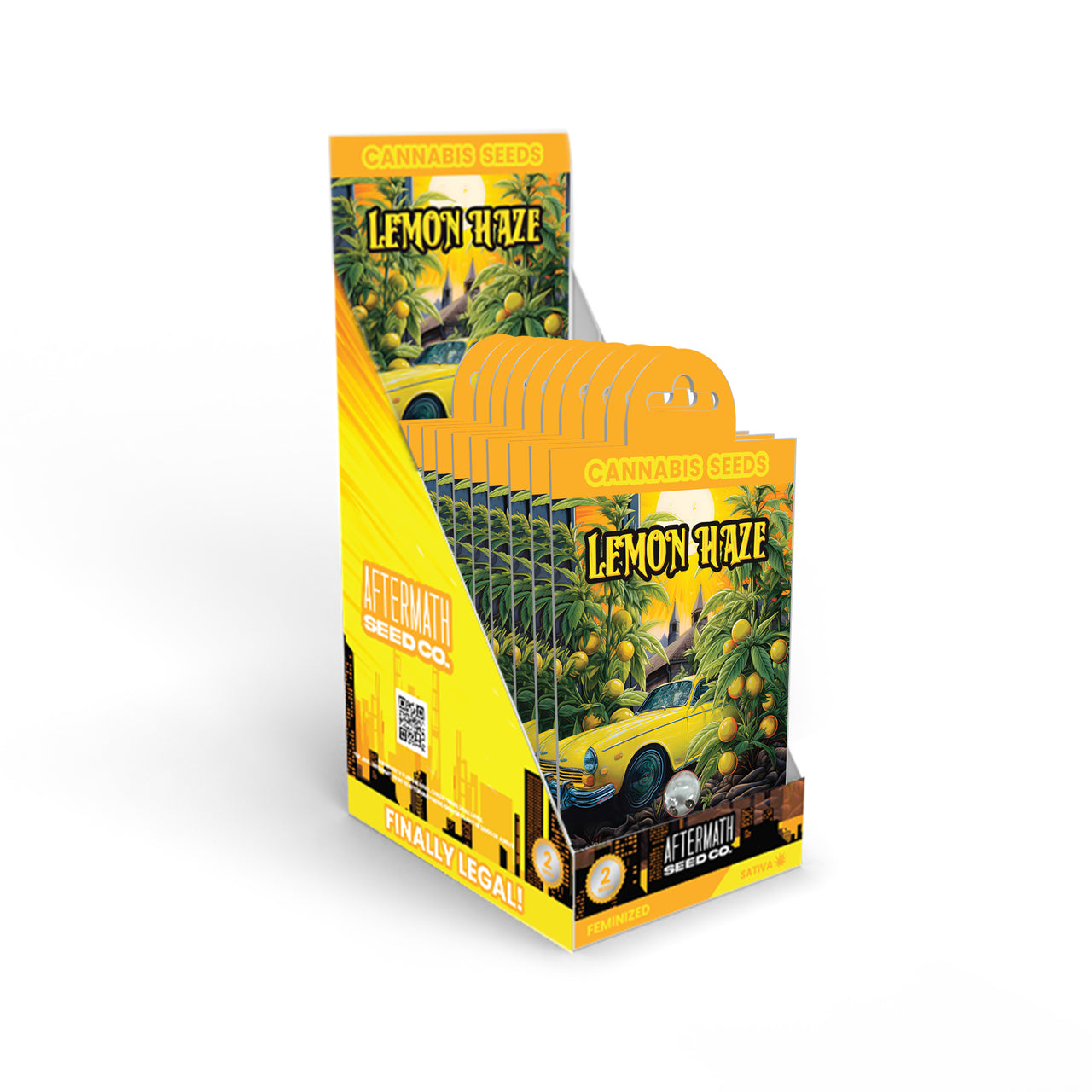 Lemon Haze Cannabis Seeds (10-Pack Display, 20 Seeds Total)