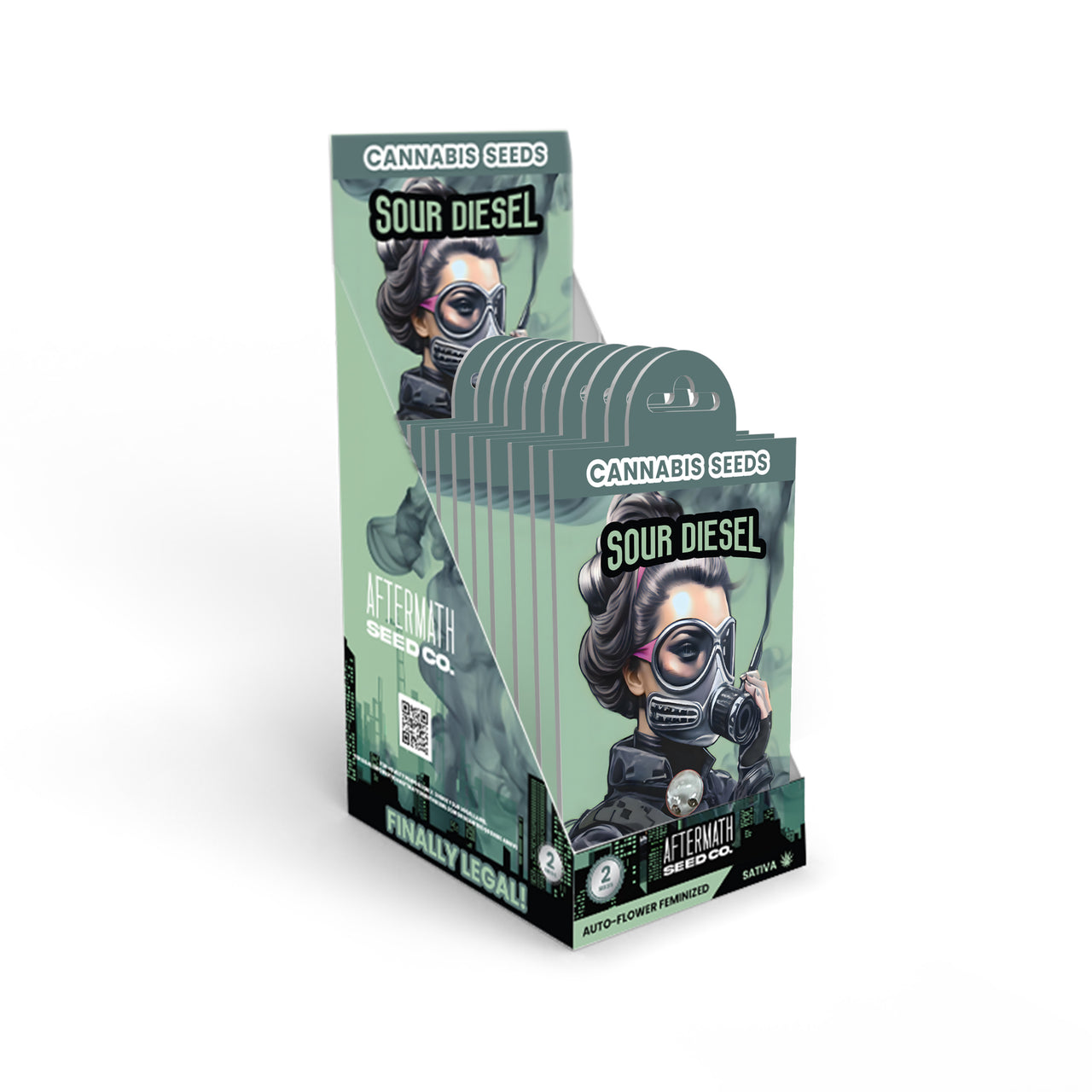sour flower seeds Sour Diesel Cannabis Seeds (10-Pack Display, 20 Seeds Total) – aftermath- seeds